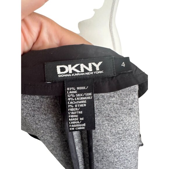 DKNY Gray A Line Full ZipLong Sleeve Jacket Dress Size 4 - Picture 4 of 8